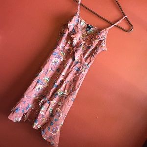 Floral Dress with raffle detail